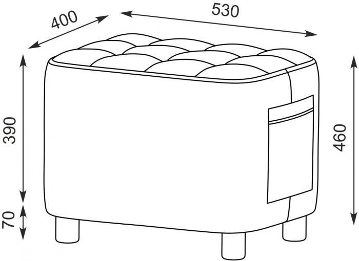 Афина Спальня 4-25901М1к.с. Трюмо + Банкетка 6-5127ТКВорех Вики, цвет кашемир серый/ткань орех, ШхГхВ 105х38,6х129 + 53х40х46 см., универс. сб.