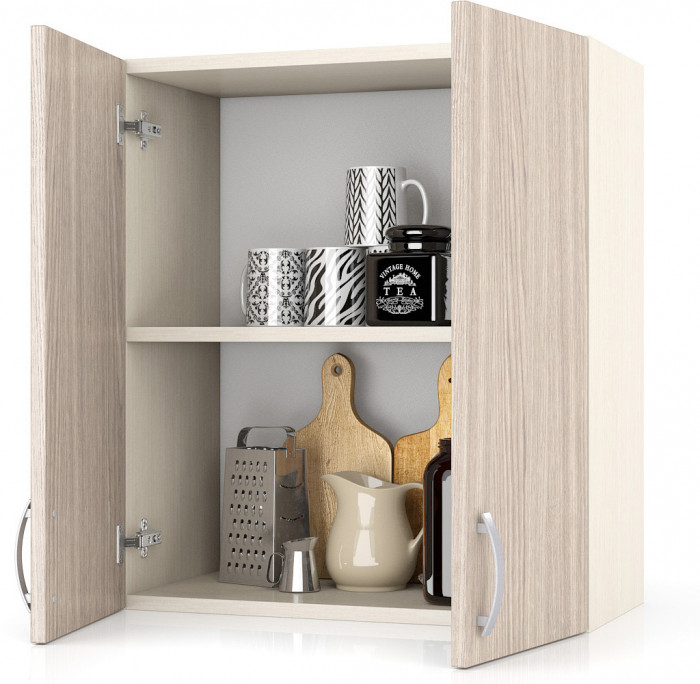 Кухня Мери ШВ600 Шкаф 60 см., цвет дуб/ясень шимо светлый, ШхГхВ 60х30х67 см.