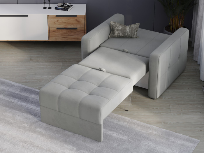 Кресло-кровать Брэй, Светло-серый