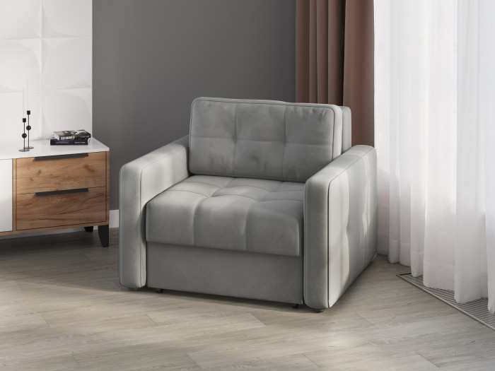 Кресло-кровать Брэй, Светло-серый