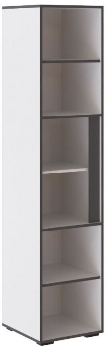 Асцелла Пенал открытый белый/графит серый