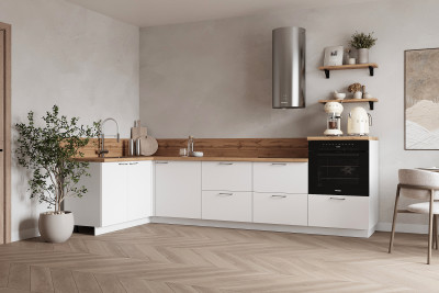 КГ Угловой 1500х3000 (без пм) , Белый софт матовый  Арника РМ в.3