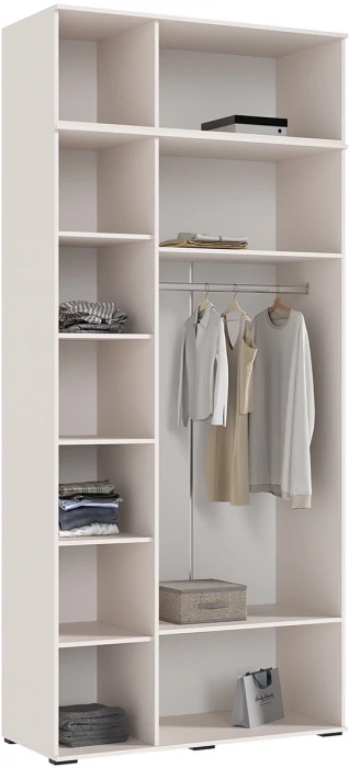 Норд Шкаф трехстворчатый + Антресоль Кашемир, золото