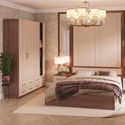 ГАРМОНИЯ ШК 603 М шкаф 2х створчатый (0,8х2,2х0,5) дуб крафт белый/дуб крафт серый