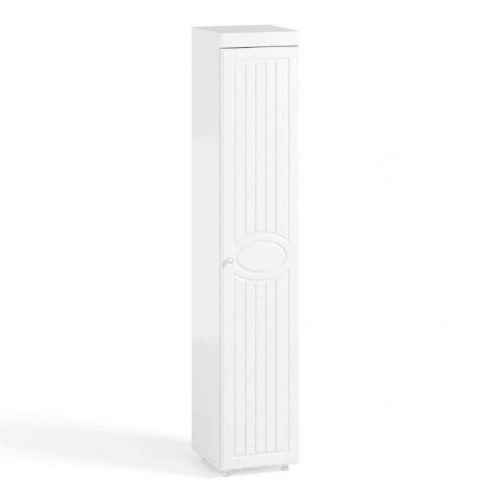 Шкаф-пенал 1дв. (гл.410) Монако МН-28 белое дерево