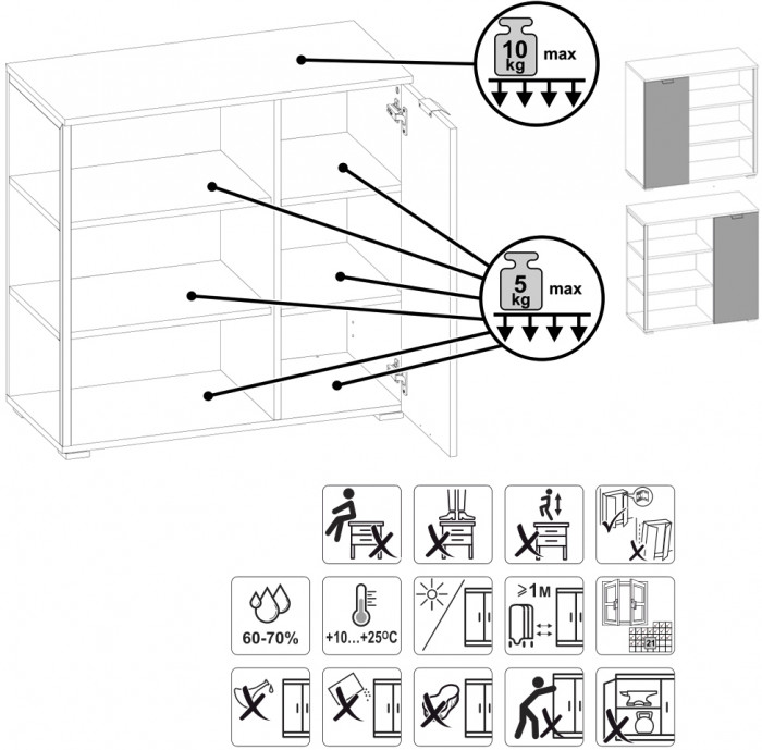 Гранд 16.222 Комод, дуб крафт табачный
