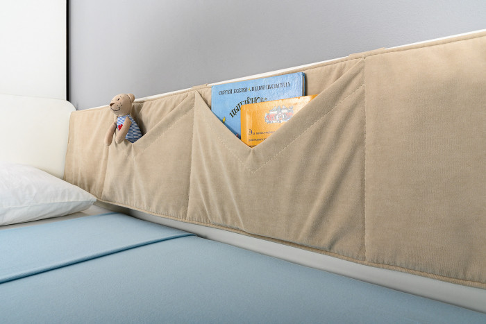 Эйп Детская № 4, цвет белый/дуб белый, сп. м. 800х1600 мм., б/м, основание есть, максимальная нагрузка 80 кг., рекомендуемая высота матраса 120 мм.