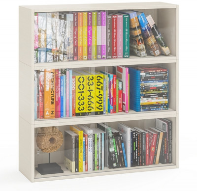 Три полки книжных С-МД-КН01, дуб