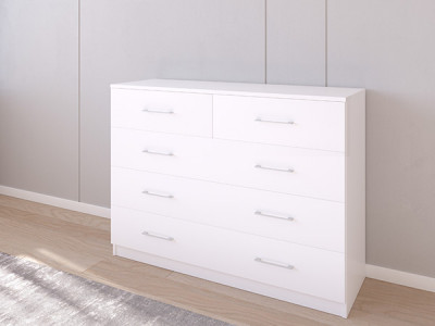 Комод 04/23 120х40х90 Белый/Белый