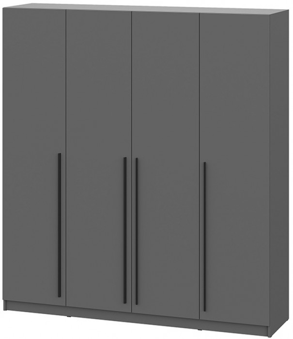 Шкаф распашной Берген ШК-2000, Серый графит