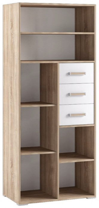 Модульная детская спальня Бланка, набор 2, Дуб сонома/Белый с фотопечатью