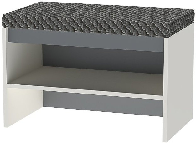 Модульная прихожая Иннэс 12 Набор 2 (Графит / Миндаль)
