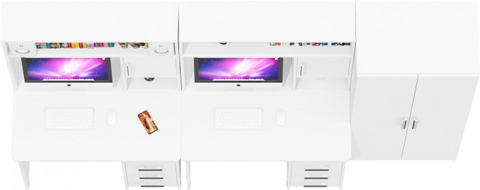 С-МД-СК9 Компоновка № 05, белый шагрень