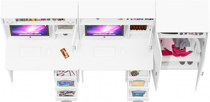 С-МД-СК9 Компоновка № 05, белый шагрень