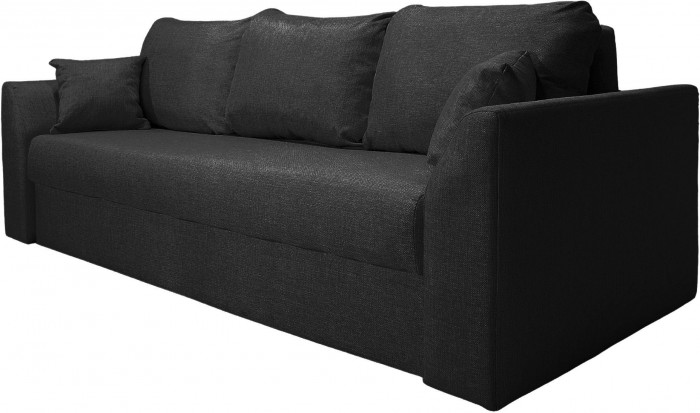 Диван-кровать Белфест 160х195, еврокнижка, велюр, черный
