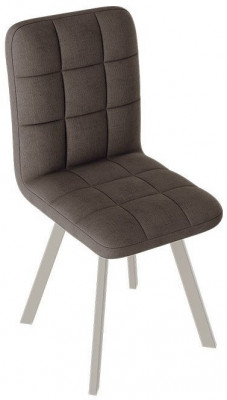 Франк ДП 2-17 Стул (паук) (Черный матовый/Микровелюр Серый)