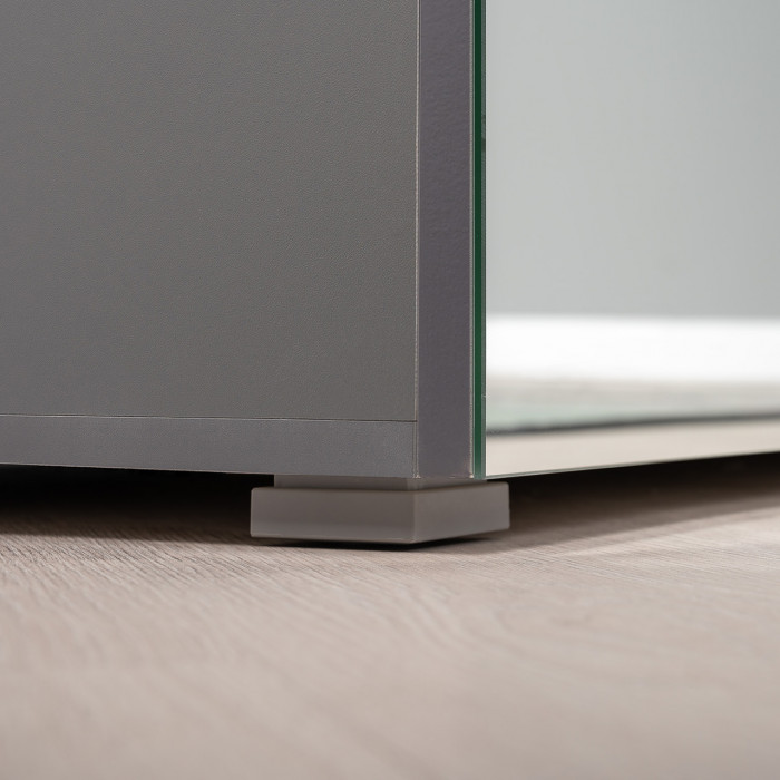 Октава Прихожая 27, серый графит/дуб крафт золотой/фасады МДФ серый графит