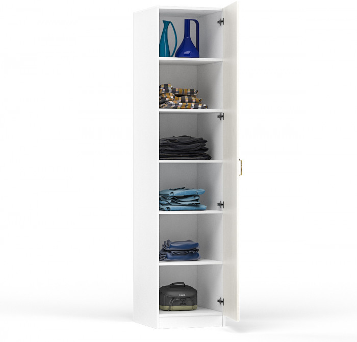 Ливерпуль Шкаф 13.27, ясень ваниль/белый