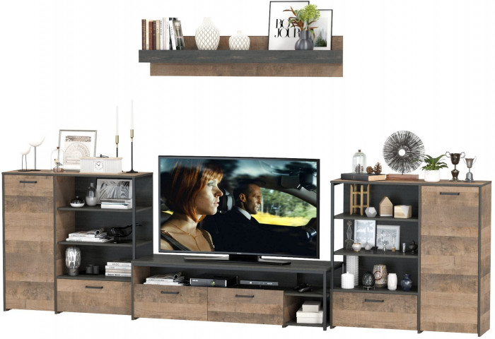 Трувор Гостиная 049, дуб гранж песочный/интра