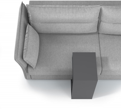 Эйр Гостиная 12.114 Стол журнально-приставной, цвет серый графит, ШхГхВ 67х30х40 см.(журнальный)/40х30х67 см.(приставной)