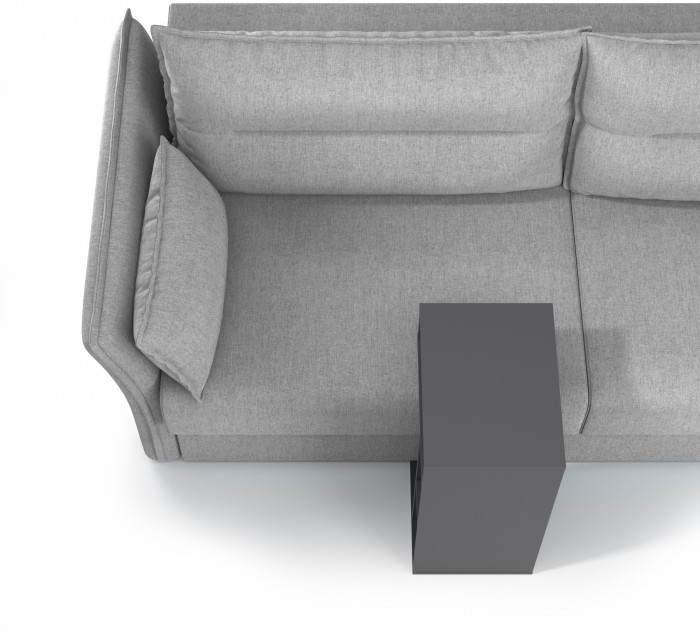 Эйр Гостиная 12.114 Стол журнально-приставной, цвет серый графит, ШхГхВ 67х30х40 см.(журнальный)/40х30х67 см.(приставной)