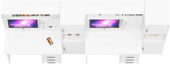 С-МД-СК9 Компоновка № 06, белый шагрень