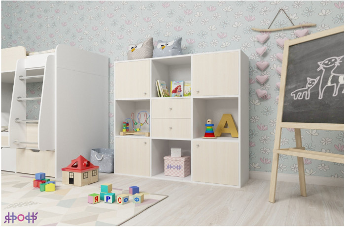 Стеллаж Джери (Венге/Ирис)