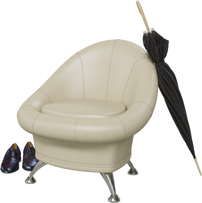 Банкетка 6-5104б(БАШ) Орион, бежевая искусственная кожа (бежевый БАШ), ШхГхВ 69х69х79 см.