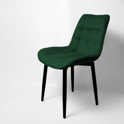 Стул &quot;Бостон&quot; белый матовый Velutto 33 зеленый