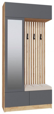 Руэлла Центральная секция дуб крафт золотой/графит серый