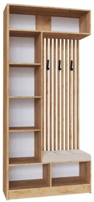 Руэлла Центральная секция дуб крафт золотой/графит серый