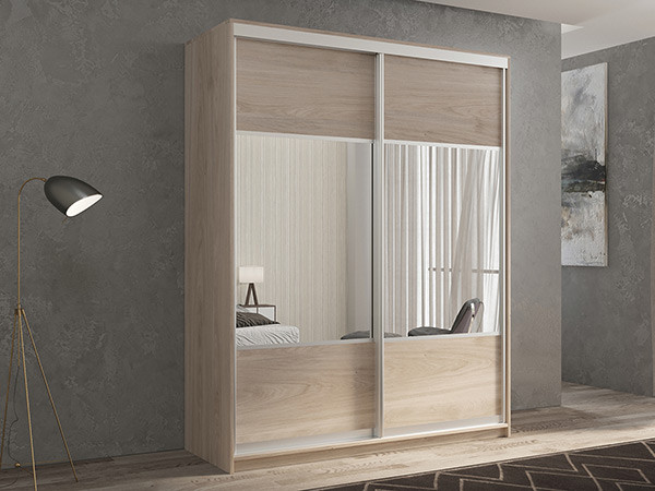 Шкаф-купе Кааппи 6 Кастелло Серый 160х45х230 см