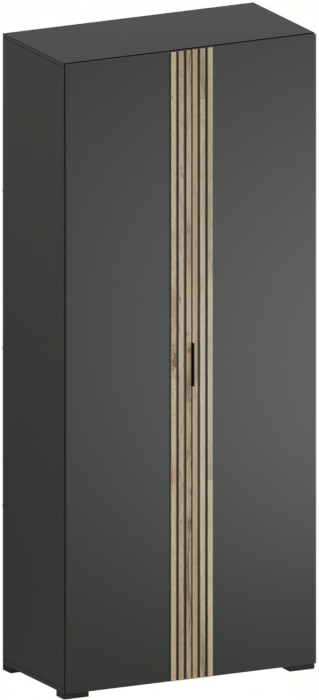 Модульная Прихожая Нао, набор №4, Графит/Графит, Дуб вотан, Simple 27