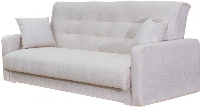 Раскладной диван-кровать, прямой, книжка, цвет бежевый, рогожка, Лондон 120х190