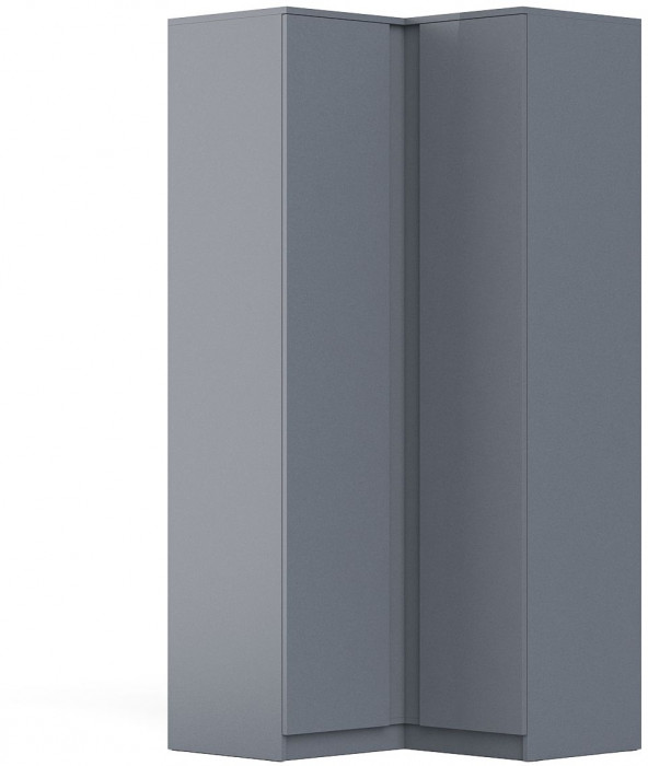 Мори Шкаф угловой МШУ960.1, цвет графит, ШхГхВ 96,4х96,4х209,6 см.