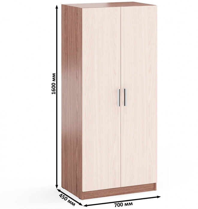 С-МД-СК9 Компоновка № 03, цвет ясень шимо светлый/ясень шимо тёмный, ШхГхВ 258х70х160 см., НЕ универсальная сборка