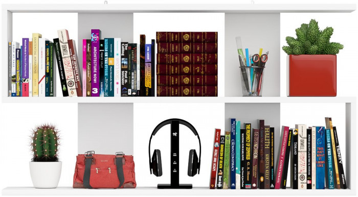 Мори Полка 1200, цвет белый, ШхГхВ 120х21х64,8 см., универсальная сборка