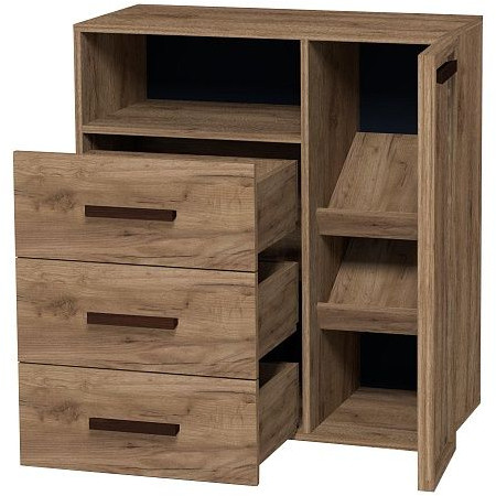 Тумба для обуви высокая Nature 89, дуб табачный