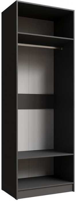 Шкаф Мадрид (0,8) без зерк. графит серый