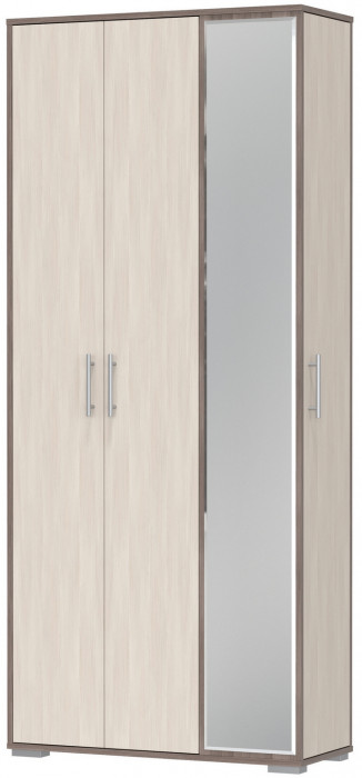 Прихожая 2-3421бод.тем/св Домино-мини, цвет бодега тёмный/бодега светлый, ШхГхВ 88х36х202 см., универсальная сборка