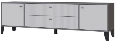 Тумба ТВ Парус-10 графит/светло-серый