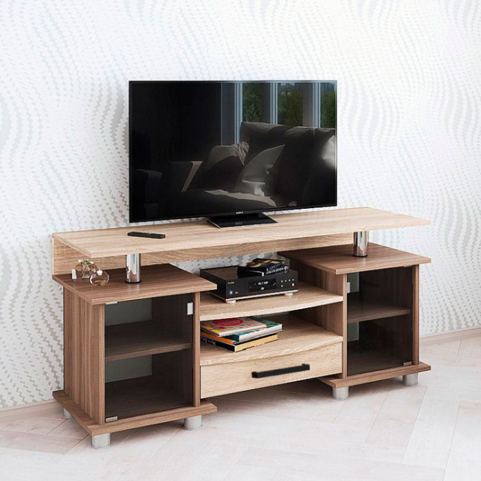 Тумба ТВ 003 (К2) (1300*608*410) ясень шимо/дуб сонома