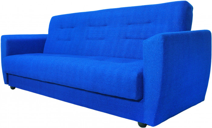 Раскладной диван-кровать, прямой, книжка, цвет синий, Лира 120х190
