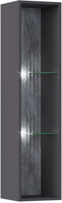 Оливия Шкаф навесной открытый (Белый, Белый глянец)