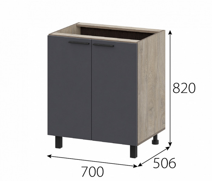 КГ Этна Стол-рабочий 7с2 Софт Графит