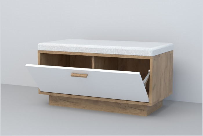 Модульная прихожая ЭГО 1 (Камень Темный/Дуб Крафт Золотой)