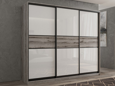 Шкаф-купе Кааппи 11 Эвок Окаменелый 210х45х230 см