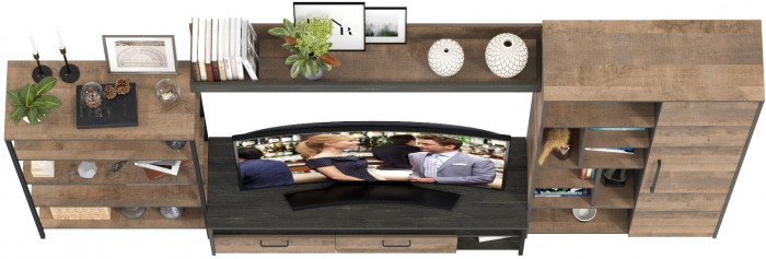 Трувор Гостиная 069, дуб гранж песочный/интра