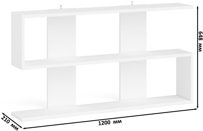 Мори компьютерный стол МС-2 + Тумба ТМП400.1 + Полка 1200, белый