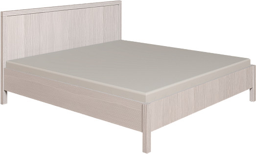 Кровать с ортопедическим основанием (дерево) Bauhaus 2 160х200, бодега светлый